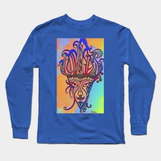 Venetian Mask Drawing Long Sleeve T-Shirt